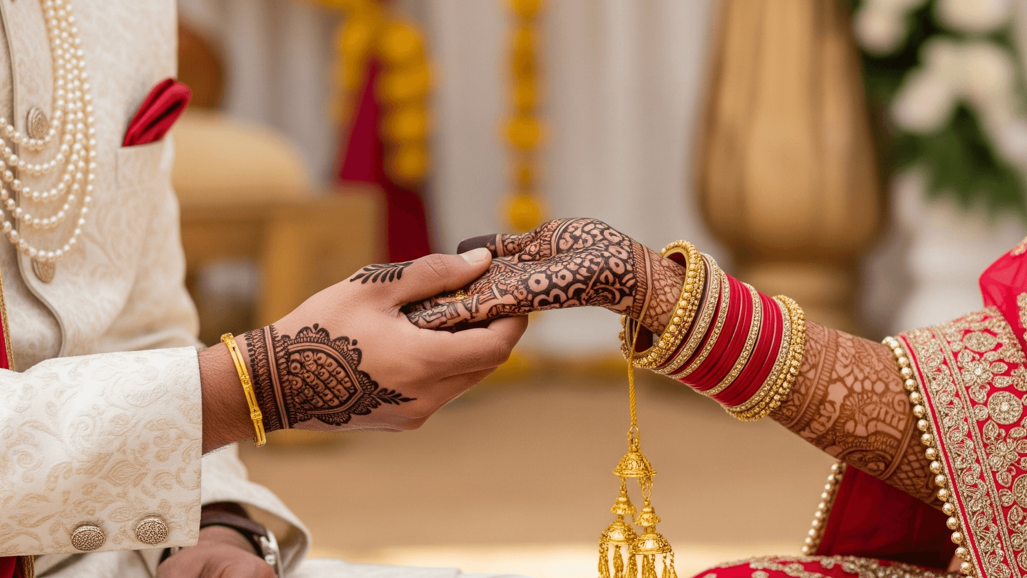 marriage karo groom and bride hand image 2